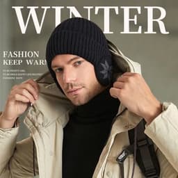 Mũ Len Bịt Tai Unisex Giữ Ấm Mùa Đông Thời Trang Phong Cách 4