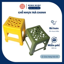 Ghế nhựa trà chanh, ghế đẩu màu xanh, vàng, cam Gia Long ngồi quán nướng, trà sữa, trà chanh vỉa hè 1