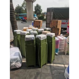 Ghế nhựa trà chanh, ghế đẩu màu xanh, vàng, cam Gia Long ngồi quán nướng, trà sữa, trà chanh vỉa hè 6