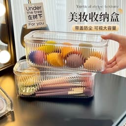 Hộp sọc trong suốt đựng đồ trang điểm bằng nhựa PET siêu dày bóng đẹp gdgs66 4