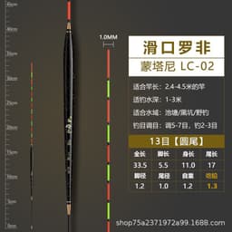 (Câu đơn, câu đài)Phao Hồng Hải chất liệu Nano chuyên chép, rô phi,diếc tín hiệu nhậy.2 size 6