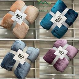 Chăn lông tuyết Muji 2 lớp siêu mềm mịn 2m x2m3 1