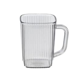 Combo 5,10 Cốc uống nước vuông tăm nhựa Việt Nhật 360ml (6251) Ca uống nước trong suốt Hokori cao cấp 6