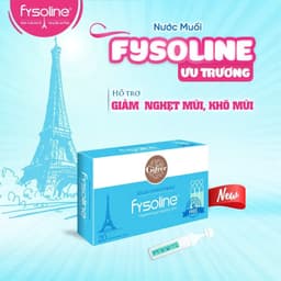 Combo Nước muối sinh lý FYSOLINE Hồng 40 ốngx5ml, Xanh 20 ốngx5ml và Vàng 20 ốngx5ml (Date T4.2027) 7