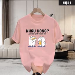 Áo thun cổ tròn unisex NHẬU chất cotton mềm mại, Tee shirt áo thun in local brand chính hãng phong cách boy phố 5