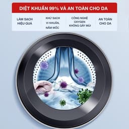 Bột tẩy lồng máy giặt Gochy 1 gói bột 150gr  - Vệ sinh lồng giặt loại bỏ cặn bẩn, diệt khuẩn khử mùi 6
