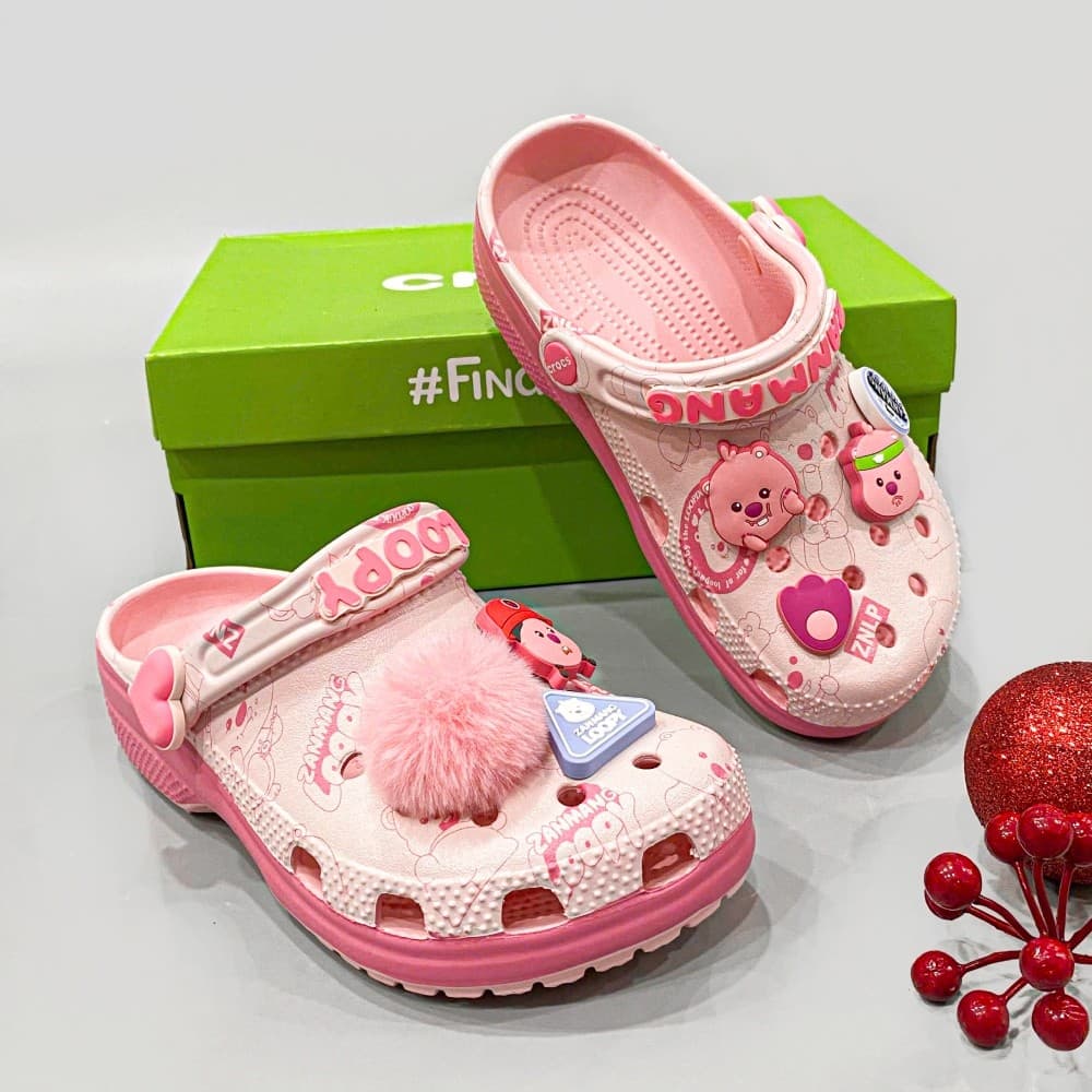 |PPSNK3 |Sục loopy màu hồng NL tặng kèm sticker chống trượt