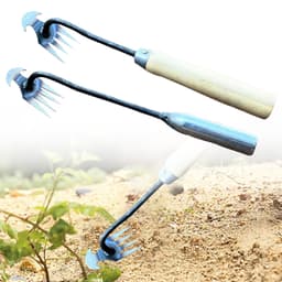 Dụng Cụ Làm Vườn Bằng Thép Mangan Loại Bỏ Cỏ Dại Mới - Loại nhỏ 4 răng-89 5