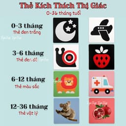 Đồ chơi cho bé sơ sinh, tranh kích thích thị giác, thẻ trắng đen in mực đậu nành, an toàn, chuyên nghiệp 3