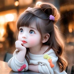 Tranh Dán Tường Cô Gái Dễ Thương, Poster Trang Trí Phòng Ngủ & Tủ Lạnh Công Chúa 1