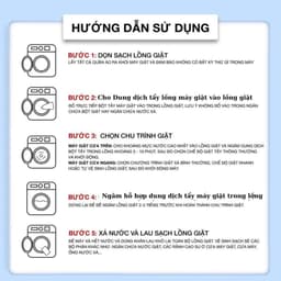Bột tẩy lồng máy giặt Gochy 1 gói bột 150gr  - Vệ sinh lồng giặt loại bỏ cặn bẩn, diệt khuẩn khử mùi 8