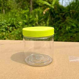[Combo 50] Hủ PET 500g Nắp Nhựa Nhám - Màu Xanh - tặng nắp lót chống tràn - dùng để đựng mỹ phẩm 3