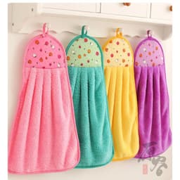 Khăn lau tay treo tường nhà bếp hình chiếc váy màu sắc xinh xắn dễ thương hai mặt 6