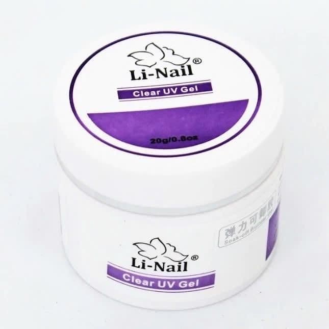 Gel đắp móng Li-nail chính hãng 20g đậm đặc không nóng, màu trong suốt Làm Nail