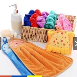 Khăn lau tay treo tường nhà bếp hình chiếc váy màu sắc xinh xắn dễ thương hai mặt 4
