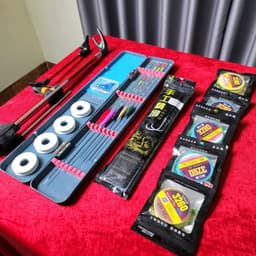 Bộ phụ kiện câu cá không kèm phao điện - 5 Phao  kèm hộp - Gác  2m1 - 5 trục buộc sẵn - 1 hộp lưỡi câu - thẻo buộc sẵn 4