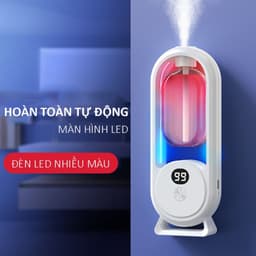 Máy xịt thơm phòng tự động khuếch tán tinh dầu siêu âm êm ái có đèn ngủ không dây decor mini tiện lợi . 6