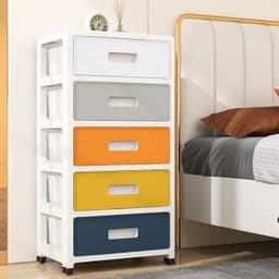 Tủ Nhựa Để Đồ 4 5 6 tầng có ngăn kéo Đa Năng, Kệ Để Đồ Tiện Lợi 7