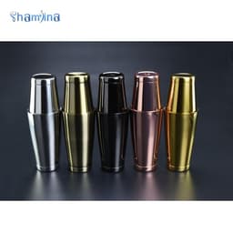 Shamjina Professional Boston Tin Can Drinks Boston Shaker Set Party Tool 5 màu 1