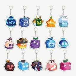 Móc khóa hình trái cây blox bằng Nhựa Acrylic móc khóa hình con báo trái cây trò chơi hấp dẫn Quà tặng móc chìa khóa  1