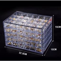 Khay MiKa Đựng Charm, Đá Nail 3 Tầng, 5 Tầng Khay Màu Trắng 4