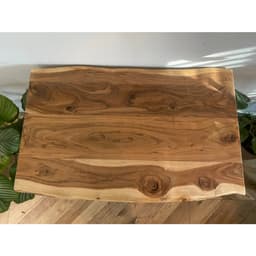 Mặt Bàn Gỗ Tràm Ghép Thanh 2 Cạnh Uốn Lượn Tự Nhiên Dày 3cm - Xưởng Mộc Maido 6
