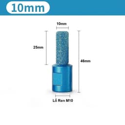 Combo 3 Mũi Mài Kim Cương Ren M10 Gắn Máy Mài Góc 100mm Nhiều Kích Thước 3