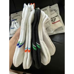 Tất Cầu Lông, Tennis YONEX Sọc Viền Dày Dặn, Túi Zip 4