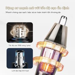 Máy Cắt Lông Mũi Bomidi NT2 Sạc Type-C, Vệ Sinh Dễ Dàng An Toàn Tiện Lợi Có Thẻ Tháo Ra. 6