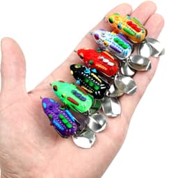 3.5cm / 5.4g Ếch Mềm Mồi Câu Cá Mini Mềm Mồi Đôi Nâng Móc Top Tia Nước Ếch Mồi Nhân Tạo 7