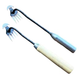 Dụng Cụ Làm Vườn Bằng Thép Mangan Loại Bỏ Cỏ Dại Mới - Loại nhỏ 4 răng-89 7