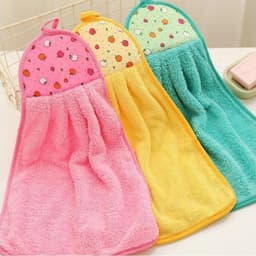 Khăn lau tay treo tường nhà bếp hình chiếc váy màu sắc xinh xắn dễ thương hai mặt 2