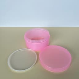 Giá Sỉ 50 hủ nhựa S250 màu hồng - 250gr, có nắp lót chống tràn - Đựng Kem Body Đựng kem trộn 4