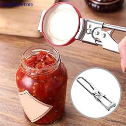 NTVN Dụng cụ mở chai có thể điều chỉnh bằng thép không gỉ Chai thủ công có thể điều chỉnh Dụng cụ mở tay yếu Dễ dàng giữ Phụ kiện nhà bếp Bộ OIK 7