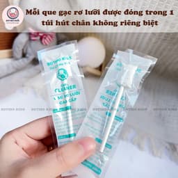 [ COMBO TIẾT KIỆM ] 2 hộp gạc rơ lưỡi + 2 túi giấy khô đa năng BOTIBO KIDS cho bé an toàn tiết kiệm tiện lợi Botibo kids 2