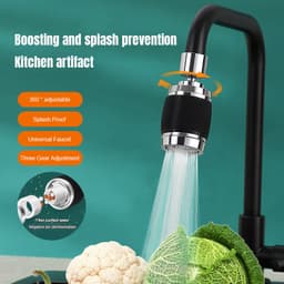 Kaiyo Đầu vòi rửa bát tăng áp - 3 Chế độ phun cực mạnh, xoay 360 - Sử dụng cho bồn rửa chén 5