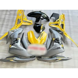Bộ dàn nhựa áo Exciter 155 vva xám vàng có kèm tem 1