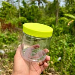 [Combo 50] Hủ PET 500g Nắp Nhựa Nhám - Màu Xanh - tặng nắp lót chống tràn - dùng để đựng mỹ phẩm 5