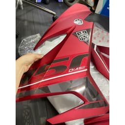 Bộ nhựa áo xe Exciter 150 đỏ nhám tặng kèm tem 5