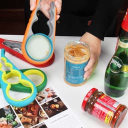 Dụng Cụ Mở Hộp , Khui Bia , Mở Nắp Chai Đa Năng Siêu Nhanh 4in1, Đồ Khui Nắp Hộp Vặn Tay Dễ Sử Dụng 2