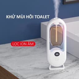 Máy xịt thơm phòng tự động khuếch tán tinh dầu siêu âm êm ái có đèn ngủ không dây decor mini tiện lợi . 4