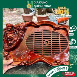 Khay Trà thần tài, tượng điêu khắc giả gỗ cực đẹp và sang trọng, Khay đựng ấm chén đẹp 2