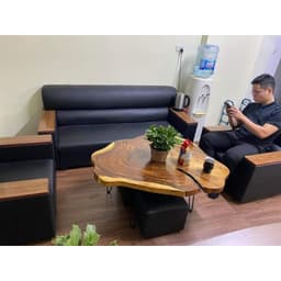 Mặt Bàn, Mặt Ghế Gỗ Me Tây Hình Tròn (Không Kèm Chân), Tấm Gỗ Tự Nhiên Nguyên Tấm Thân Cây 4