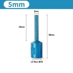 Combo 3 Mũi Mài Kim Cương Ren M10 Gắn Máy Mài Góc 100mm Nhiều Kích Thước 4