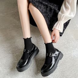 Bộ 10 đôi tất nữ cotton cổ cao viền bèo công chúa dễ thương siêu xinh xắn - Miễn phí vận chuyển 🎀" 5