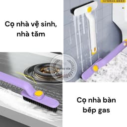 Cây Chà Sàn Nhà Tắm Kèm Nhíp Gắp Rác 2 Trong 1 Chổi Cọ Nhà Vệ Sinh Thiết Kế Xoay 360 Độ Cọ Sạch Khe Hẹp Và Góc Tường 8