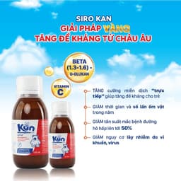 Siro Kan ImunoGlukan hỗ trợ miễn dịch nâng cao sức đề kháng cho bé - Nhập khẩu Châu Âu chai 120ml 3