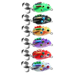 3.5cm / 5.4g Ếch Mềm Mồi Câu Cá Mini Mềm Mồi Đôi Nâng Móc Top Tia Nước Ếch Mồi Nhân Tạo 8
