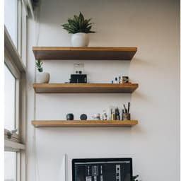 Đợt Gỗ, Kệ Treo Âm Tường Gỗ Tràm Tự Nhiên, Cạnh Thẳng Vuông Vắn 6