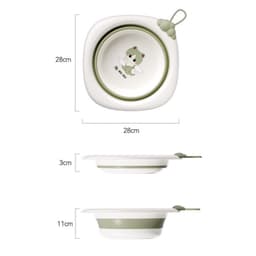 ( K&S) Thau/Chậu Gấp Gọn Silicon Hình Mèo, Face,... Dễ Thương Tone Màu Hàn Cho Bé  . 8
